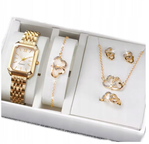 WOMEN'S WATCH WITH BRACELET GOLD ELEGANT PLUS JEWELRY 1570