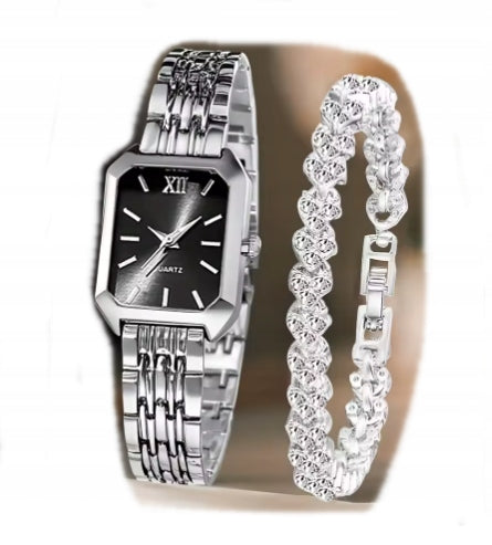WOMEN'S WATCH WITH BRACELET STEEL ELEGANT