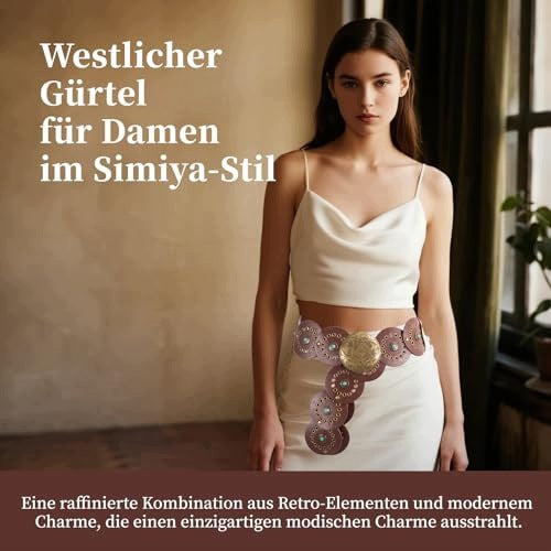 WOMEN'S WESTERN STRAP BOHO BROWN WIDE FOR WOMEN'S DRESSES FOR PARTY Manufacturer code SWC5908151117033