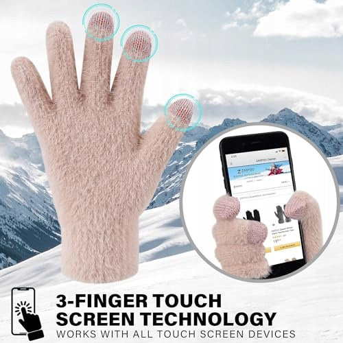 WOMEN'S WINTER GLOVES FOR TOUCH SCREENS IMITATION MINK FOR HOME Manufacturer code SWC5908201303829