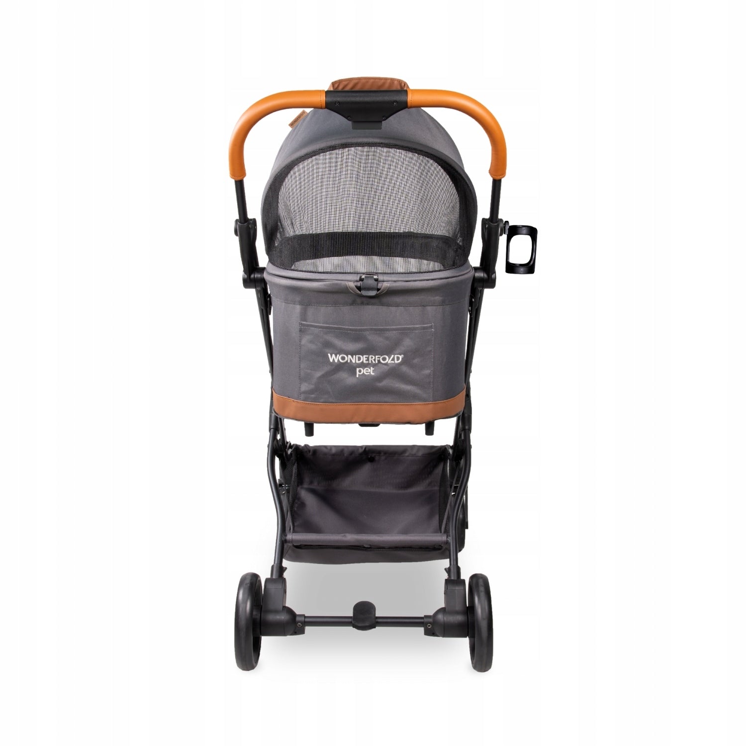 WONDERFOLD Bella Small Pet Stroller 3in1 P2 - GRAPHITE Size multipurpose