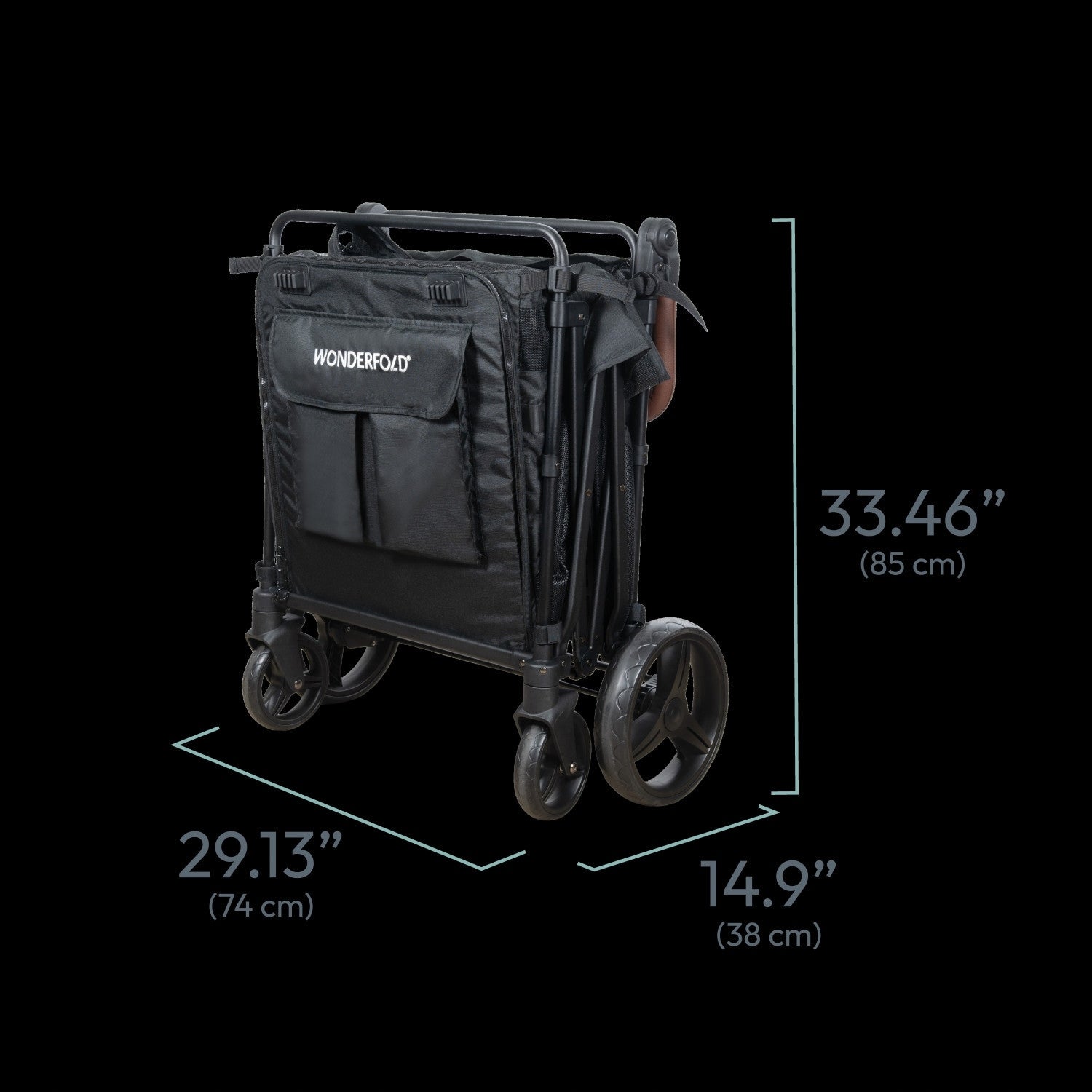 WONDERFOLD Large transport pet trolley PXL 574048 Product height 109.2 cm