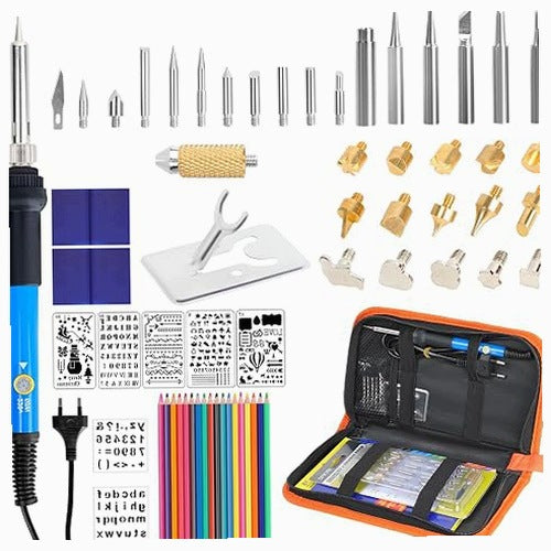 WOOD BURNER PYROGRAPHY 60W 200 480C SET 54IN1 HOBBYIST FOR HOME