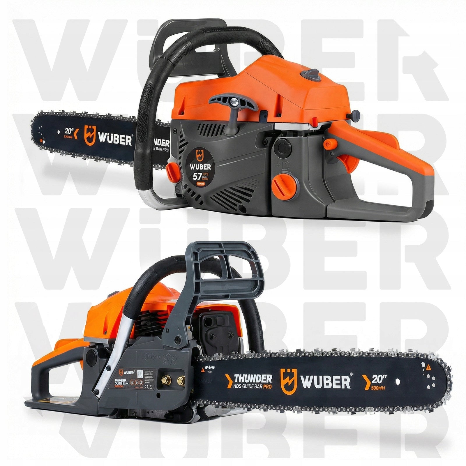 WOOD CHAINSAW 5,7KM +2 LEADS + OIL +2x CHAIN. Packaging status original
