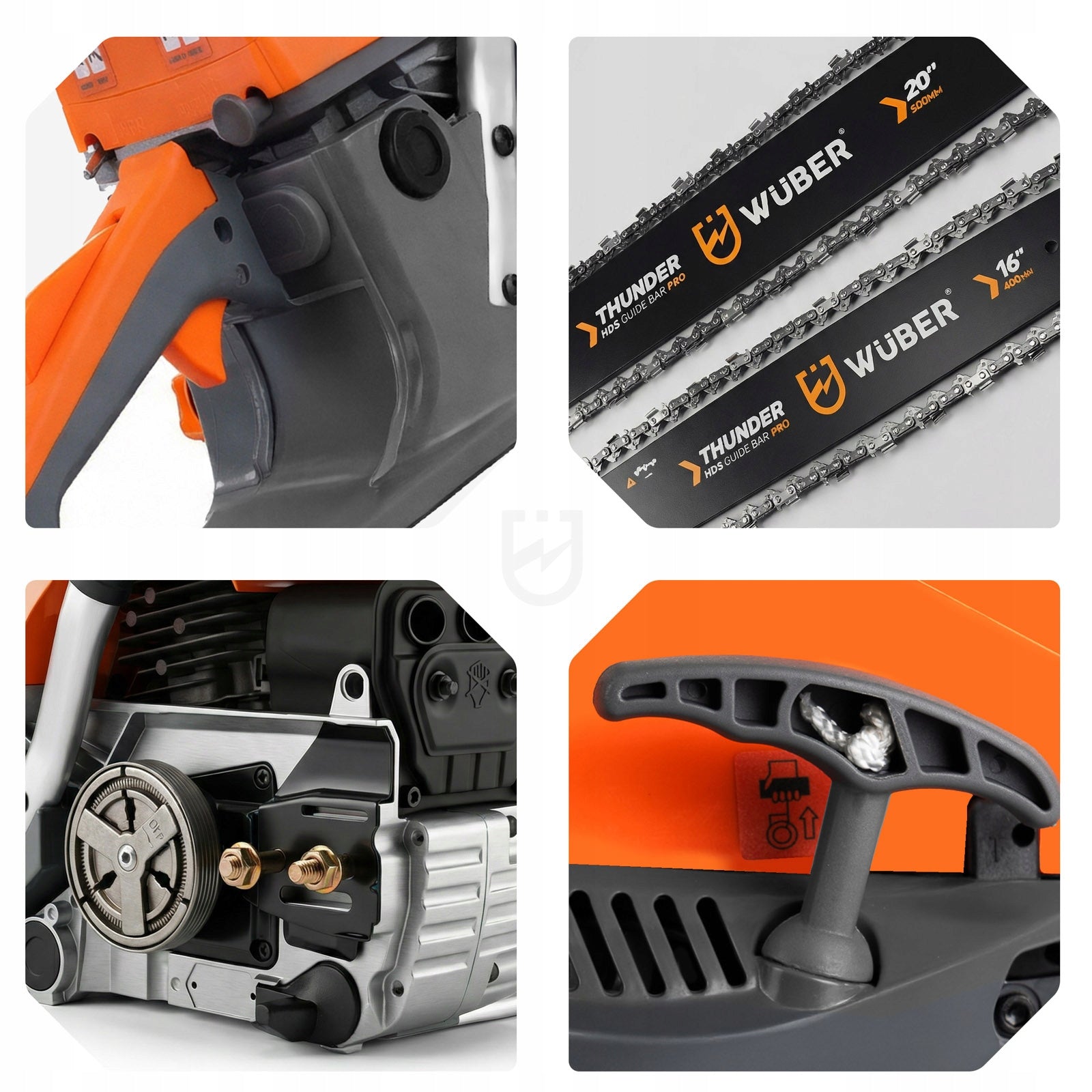 WOOD CHAINSAW 5,7KM +2 LEADS + OIL +2x CHAIN. Series WUBER WR