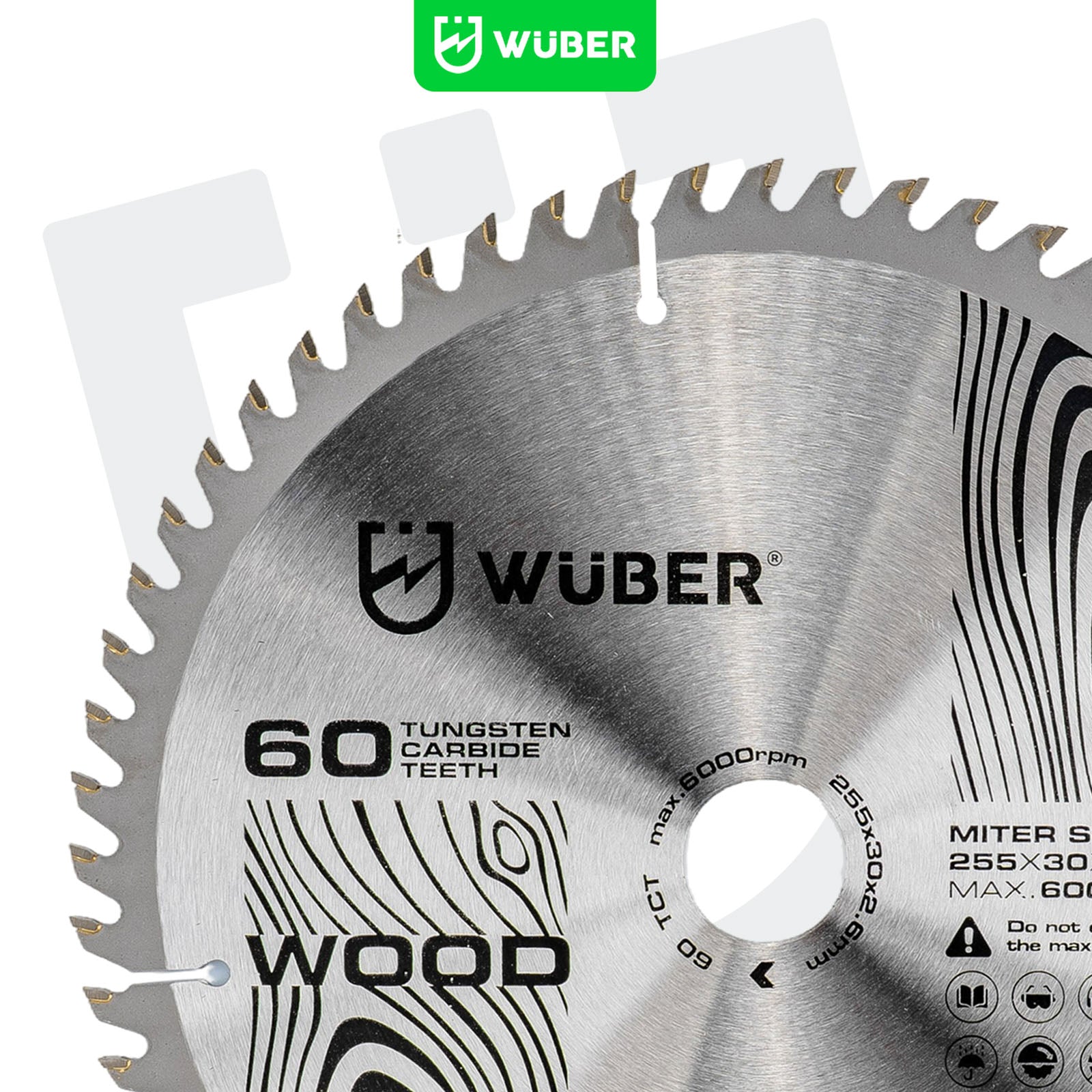 WOOD CIRCULAR SAW CARBIDE SINTERED TUNGSTEN 255x30mm 60T Packaging status original