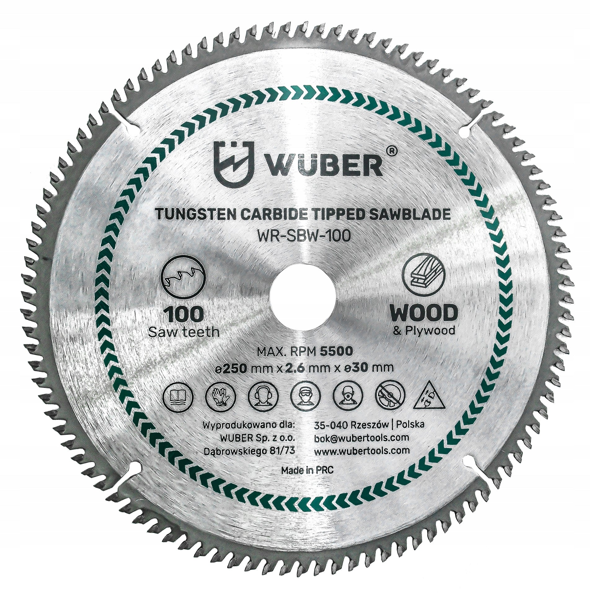 WOOD DISC 250x30MM 100 TEETH