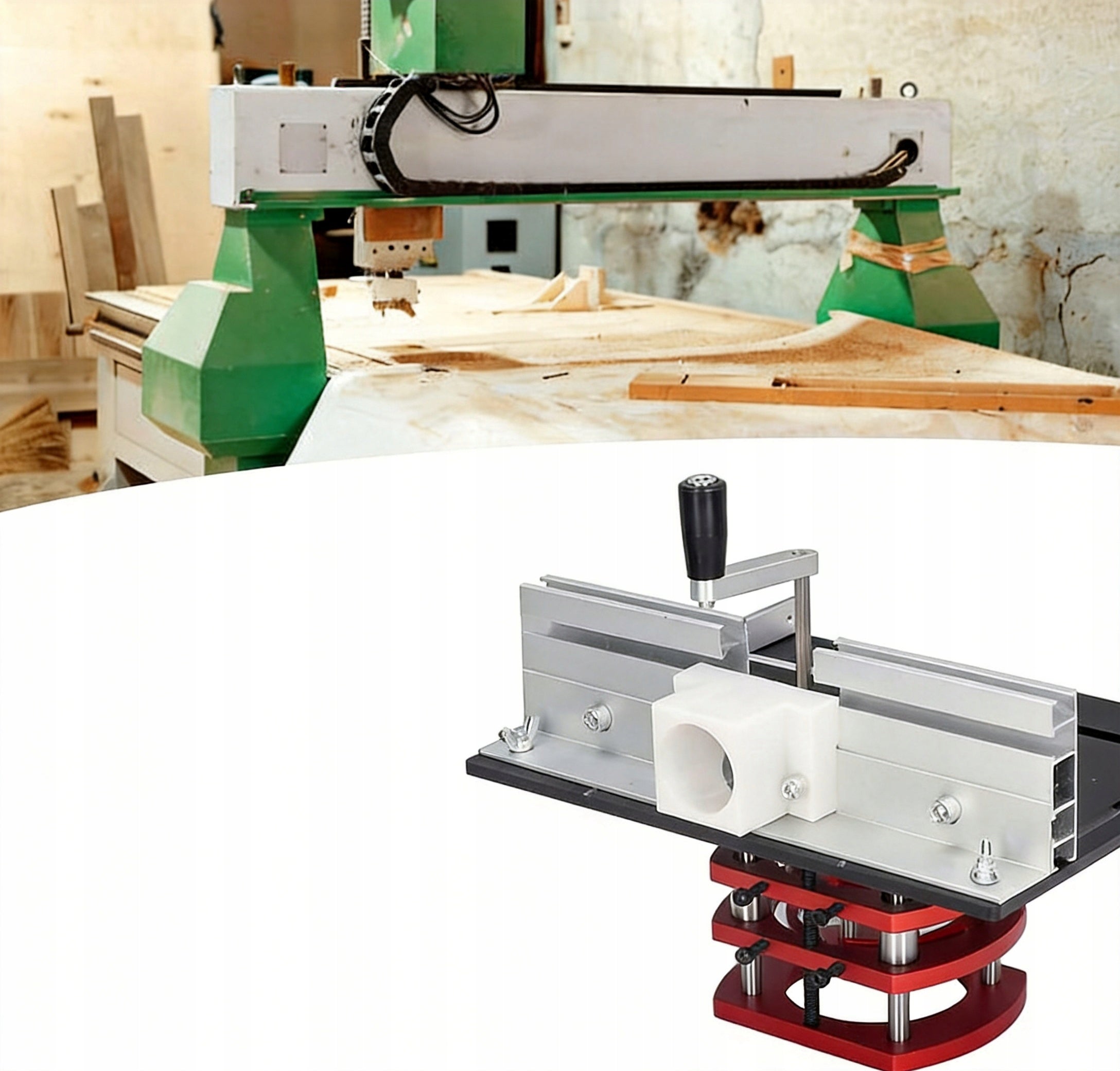 WOOD MILLING AND TRIMMING TABLE PRO 51MM RAISED ALUMINUM ALLOY Packaging status original