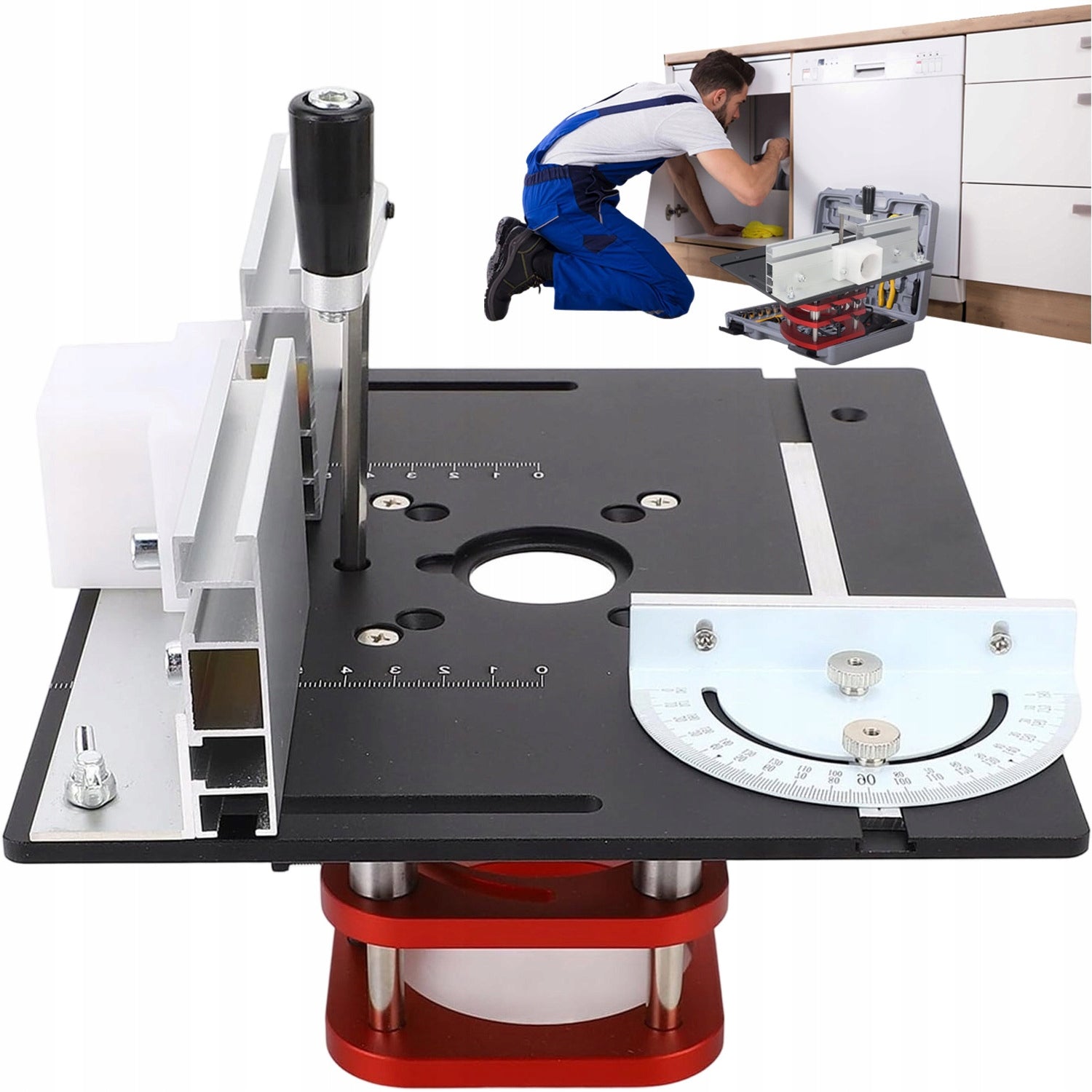 WOOD MILLING AND TRIMMING TABLE PRO 51MM RAISED ALUMINUM ALLOY