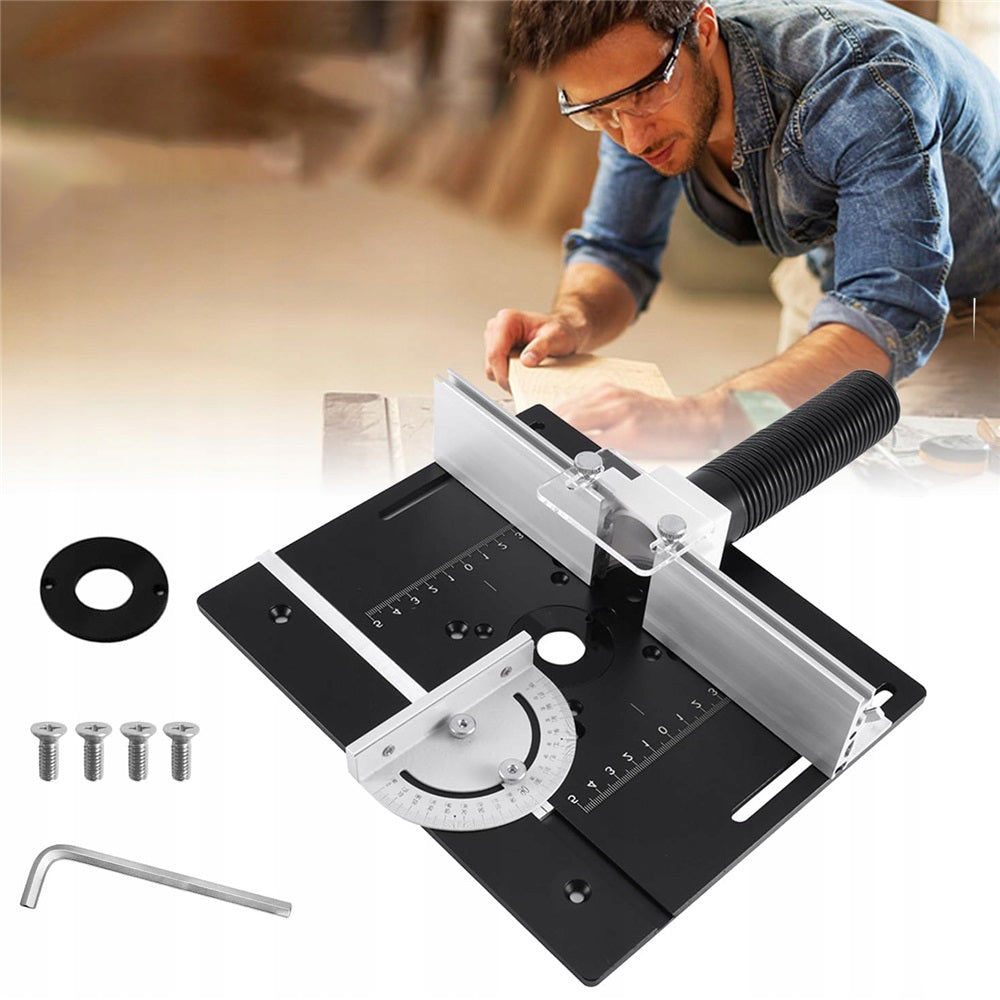 WOOD MILLING TABLE SET WITH ANGLE METER IN BLACK Manufacturer code Przycinarka