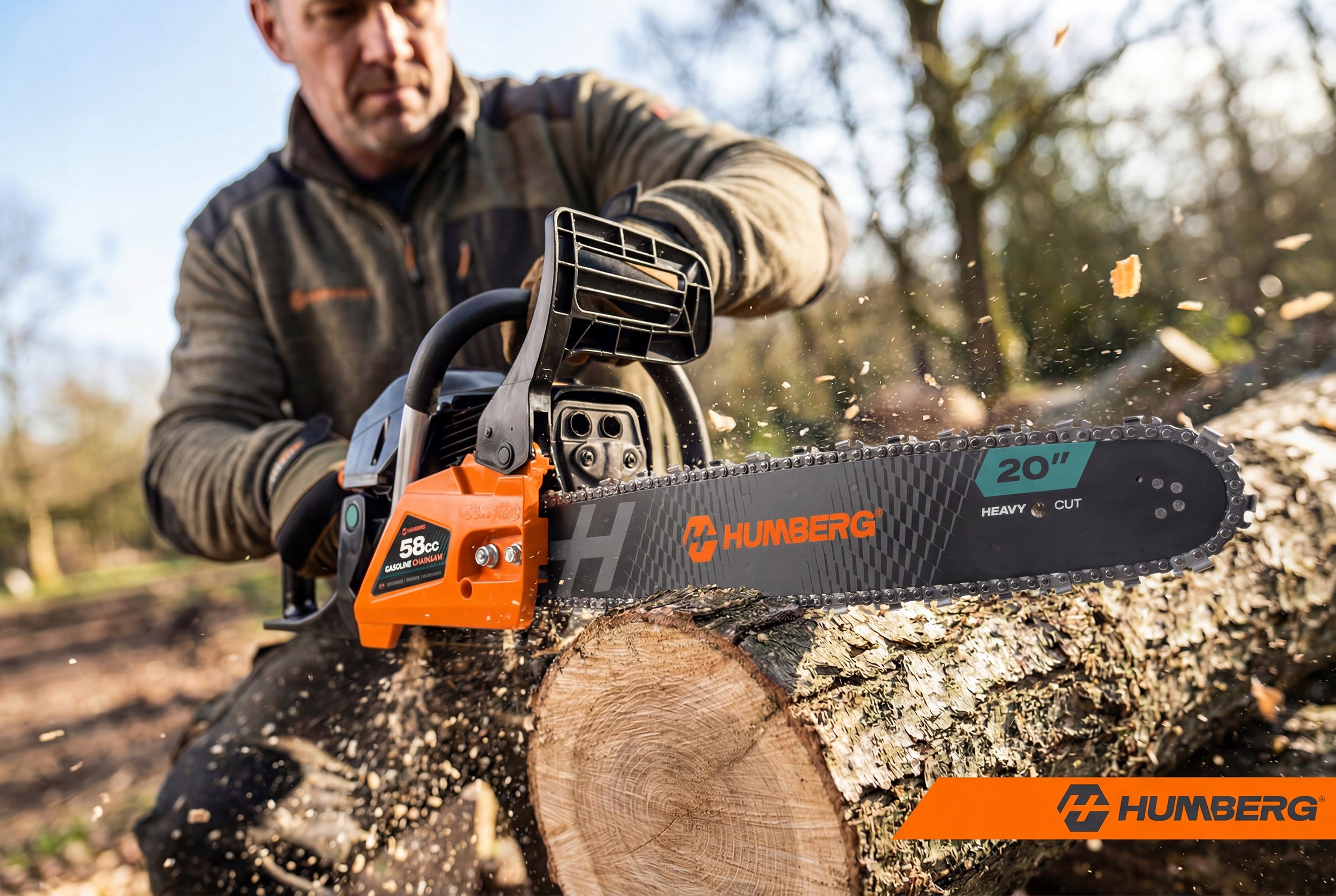 WOOD SAW 16" + 2 GUIDES + 2x CHAIN + OIL Number of batteries 1