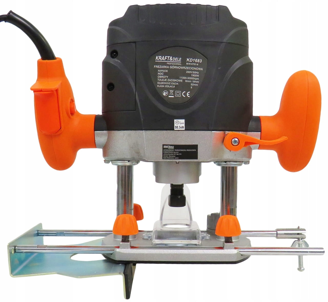 WOOD SPINDLE MILLING MACHINE 6mm 8mm 1900W KD1683 ROTATION ADJUSTMENT Batteries included no