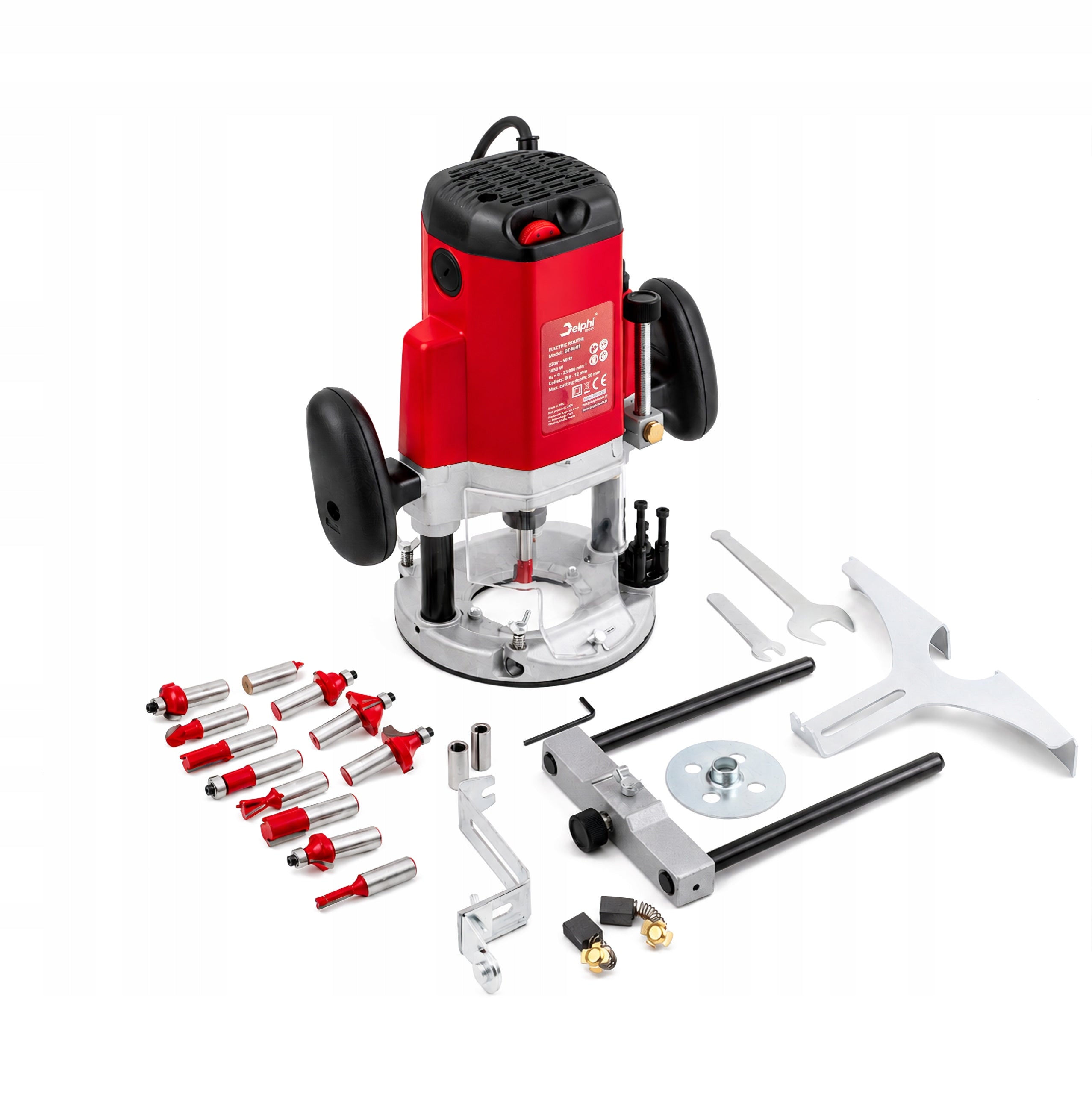 WOOD SPINDLE MILLING MACHINE ELECTRIC CUTTER + 12 CUTTER CUTTERS Packaging status original