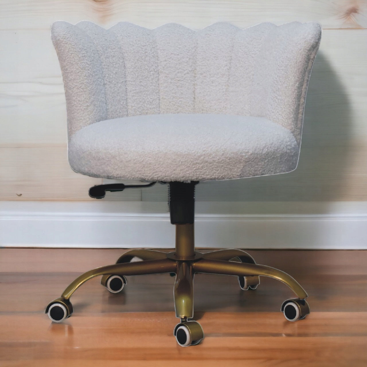 WOODARI – ALBUREA Collection – Bouclé fabric office / swivel chair Brand no brand
