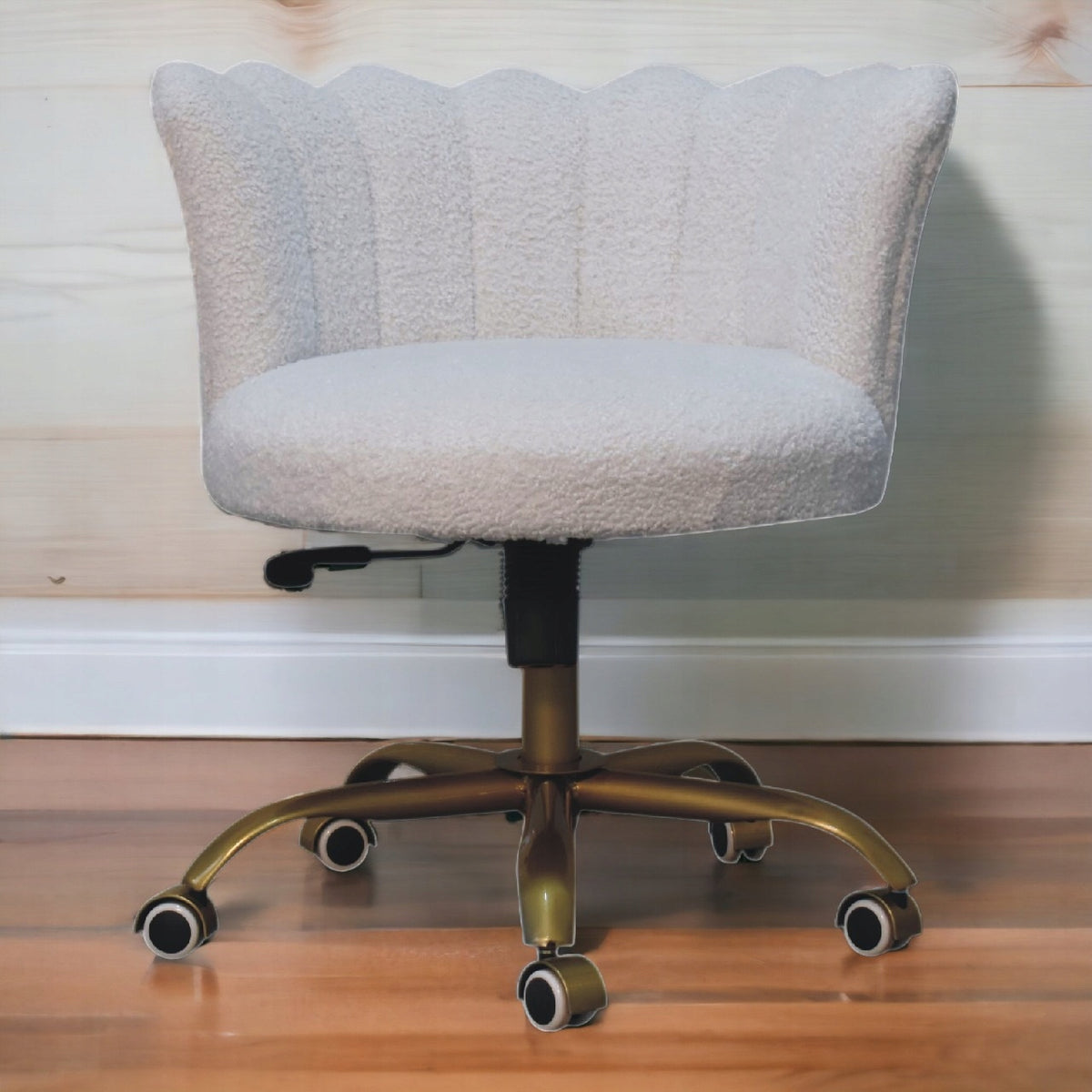 WOODARI – ALBUREA Collection – Bouclé fabric office / swivel chair Brand no brand