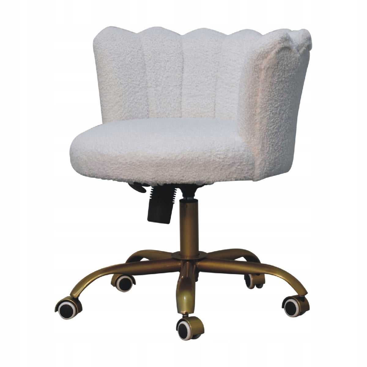 WOODARI – ALBUREA Collection – Bouclé fabric office / swivel chair Manufacturer code SR-AF-IN-3485