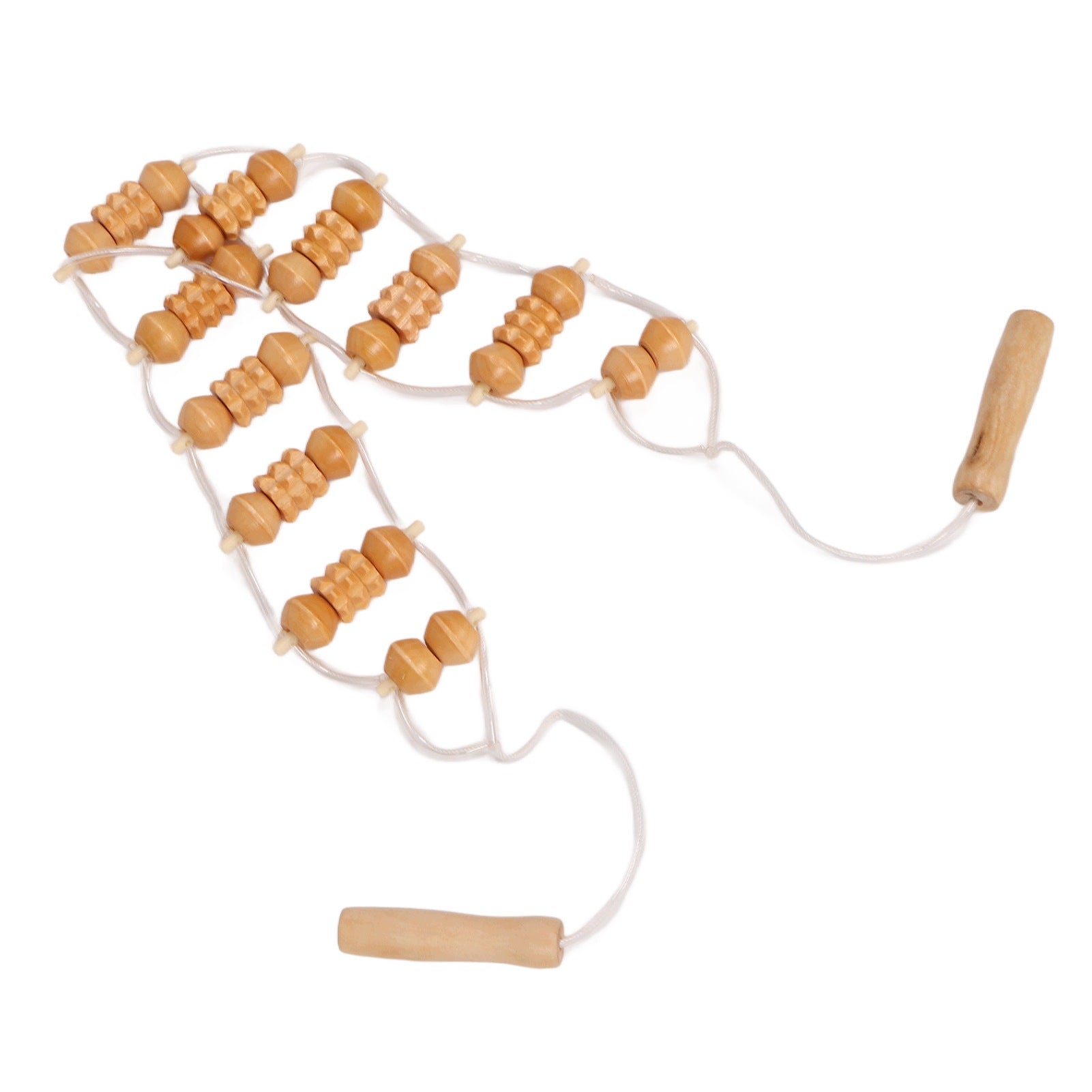 WOODEN BACK BODY MASSAGER HANDMADE MASSAGE BALLS ROLLER