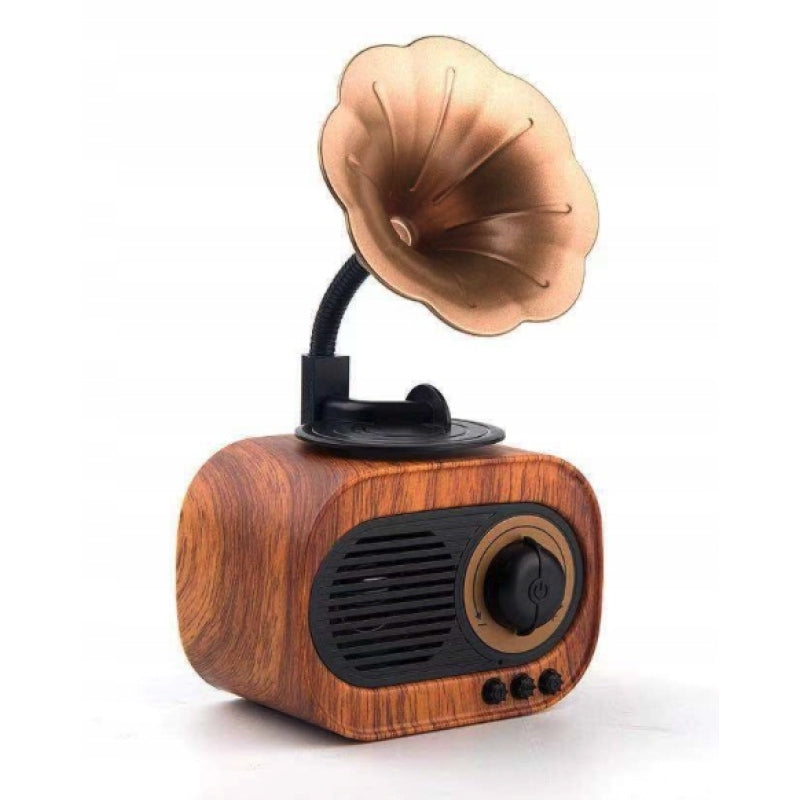 WOODEN BLUETOOTH SPEAKER RETRO RADIO VINTAGE