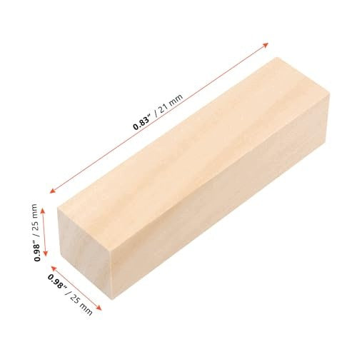WOODEN CARVING BLOCKS SET OF 24 PIECES 10X2 5 CM NATURAL Manufacturer code SWC5908807068177
