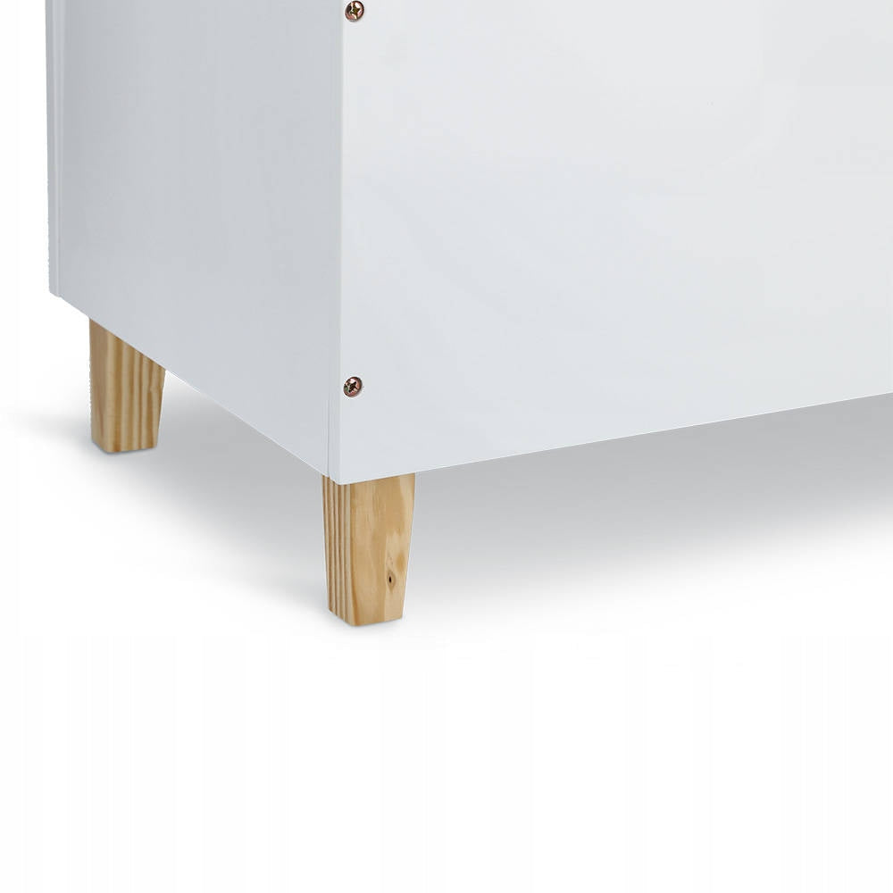 WOODEN CHEST for toys bench CLOUD white storage for children Capacity 90 l