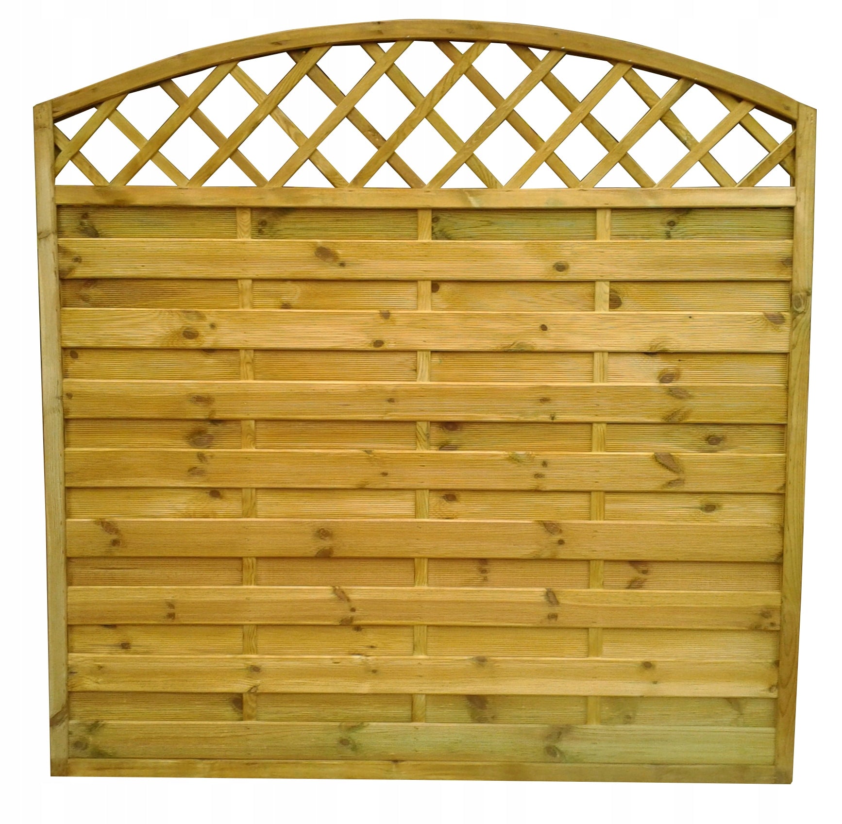 WOODEN FENCE 180x180x4.5 cm FENCE WITH ARCH AND GRILLE FENCE PERGOLAS
