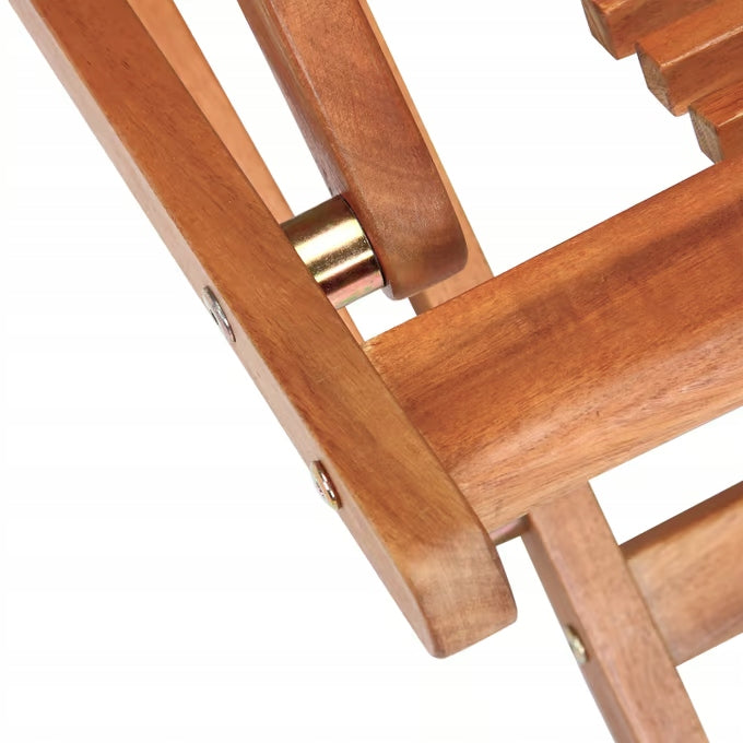WOODEN GARDEN DECKCHAIR ERGO ACACIA WOOD Length (longer side) 152 cm