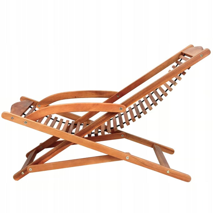 WOODEN GARDEN DECKCHAIR ERGO ACACIA WOOD Maximum load 160 kg