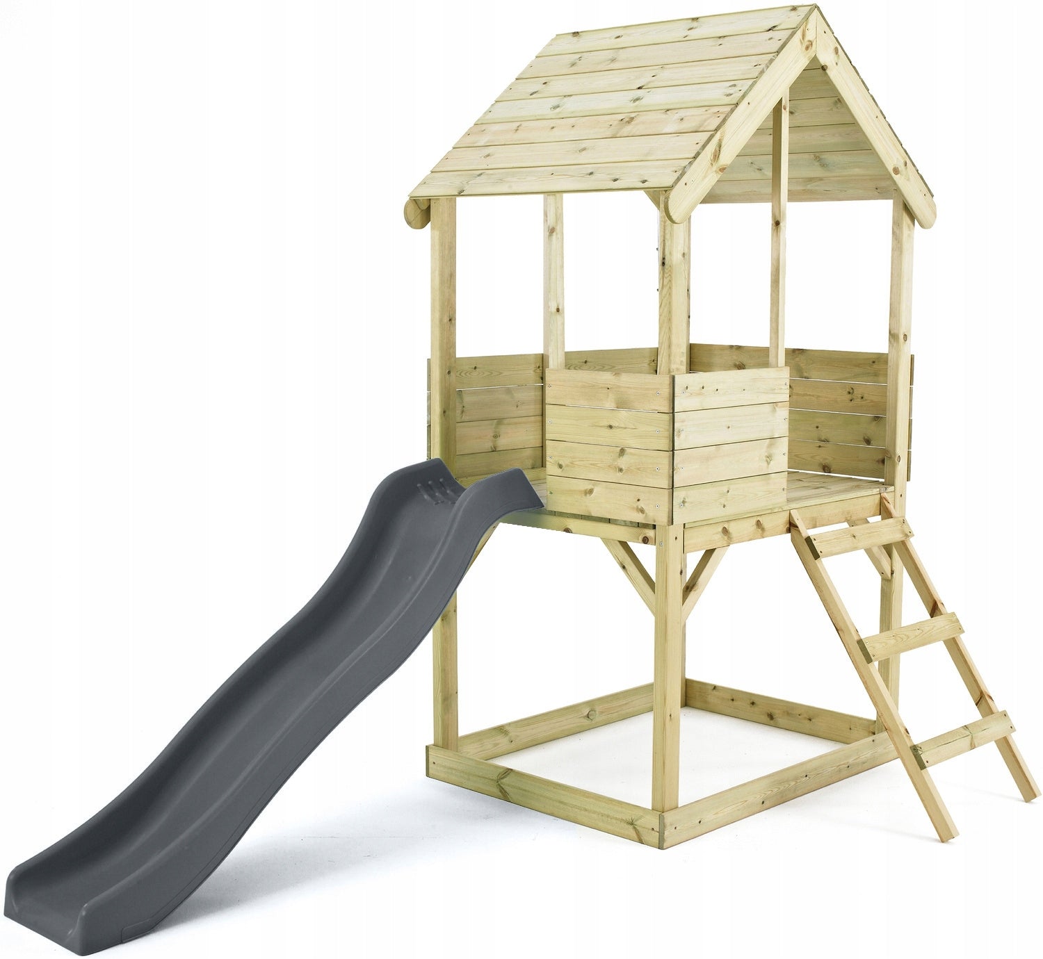 WOODEN GARDEN HOUSE ON STILTS SLIDE GREY Sandbox SQUARE TOYS Manufacturer code 232167