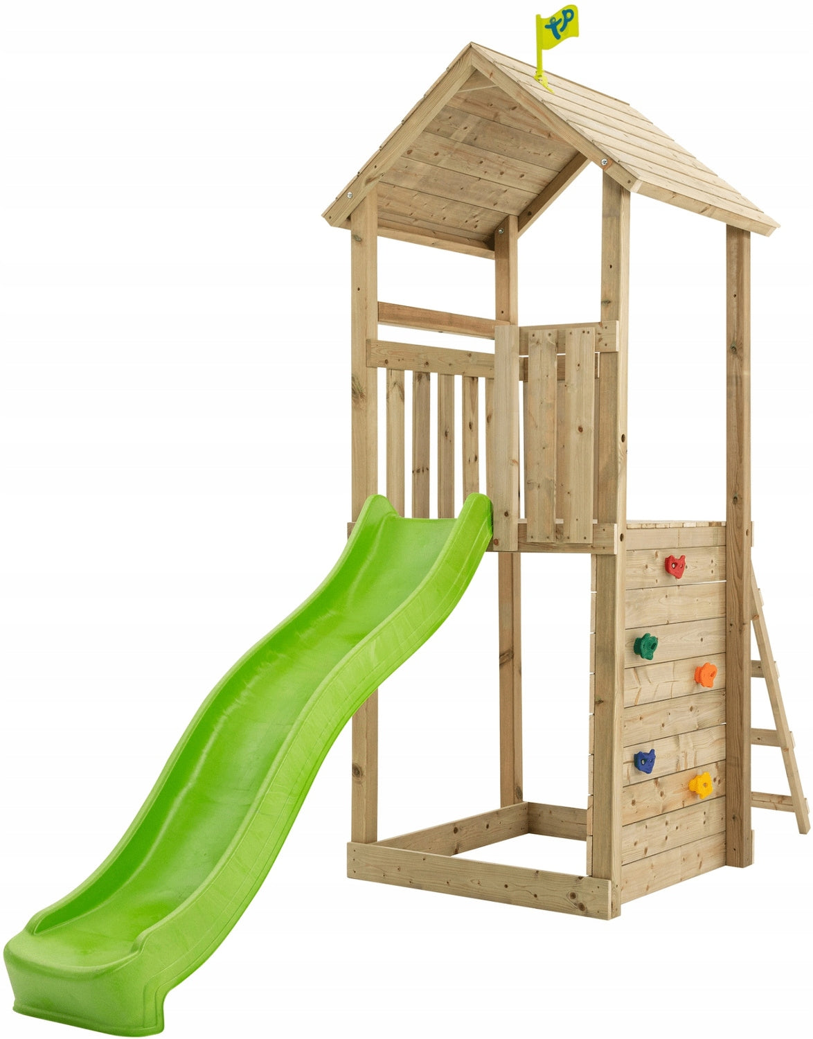 WOODEN GARDEN HOUSE for children SLIDE Sandbox SQUARE TOYS 4in1 Packaging status original