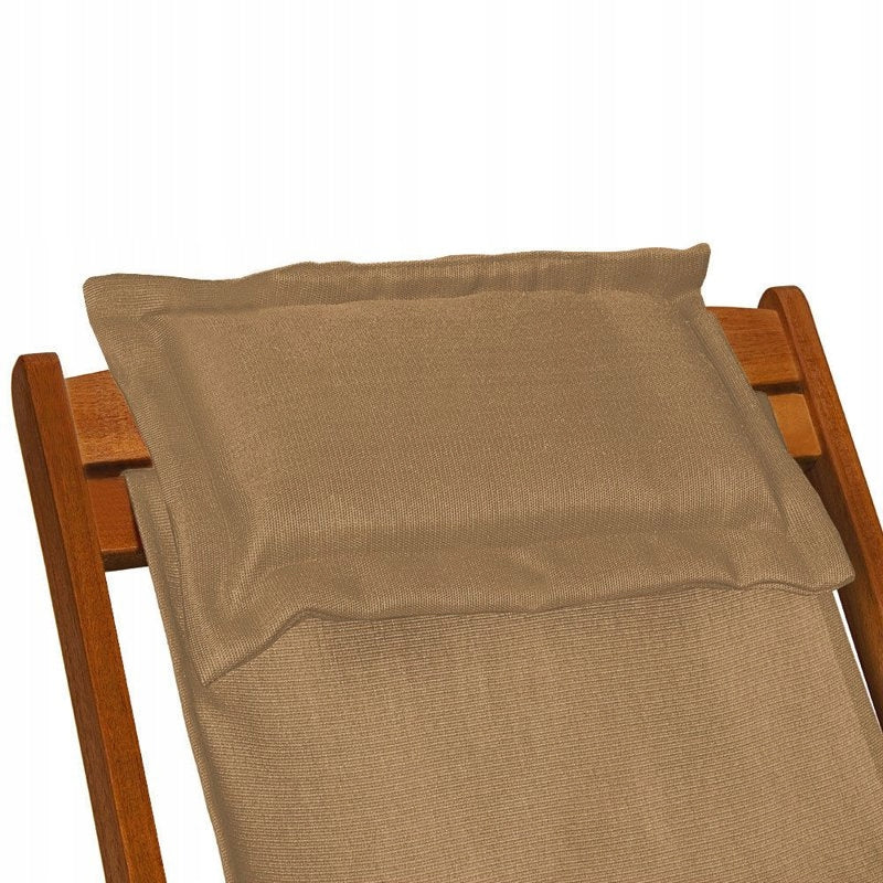 WOODEN GARDEN LOUNGER CHAIR BEIGE Frame material wood