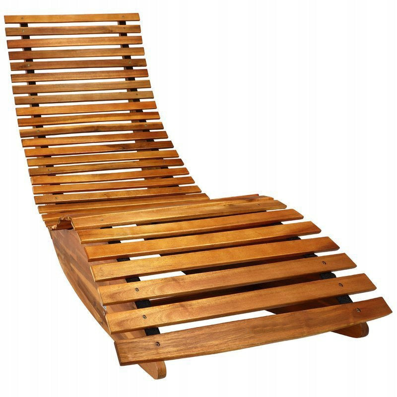 WOODEN GARDEN LOUNGER ROCKER MADE OF ACACIA WOOD Manufacturer code 101845