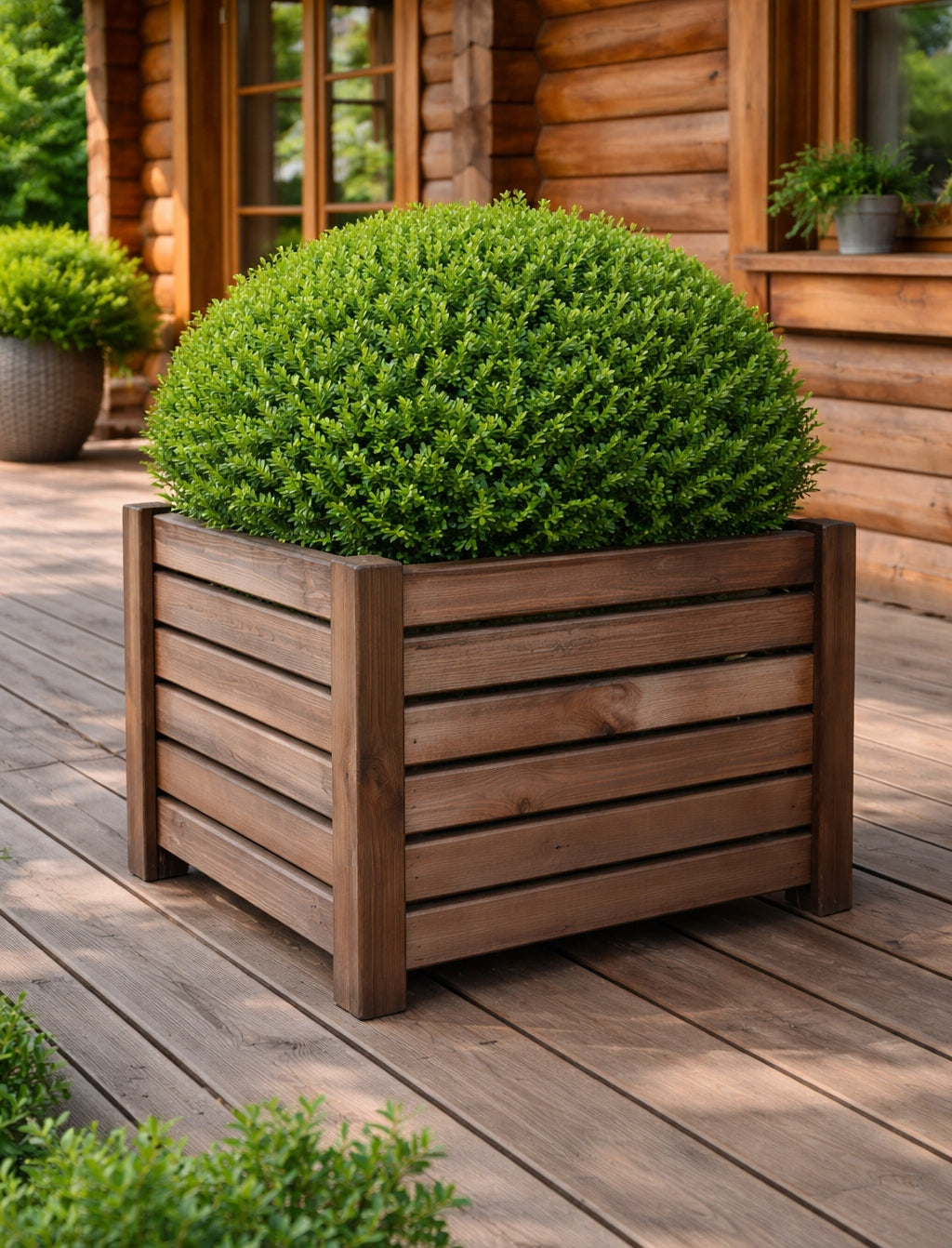 WOODEN GARDEN PLANTER for terrace BOX LARGE Manufacturer code 590416