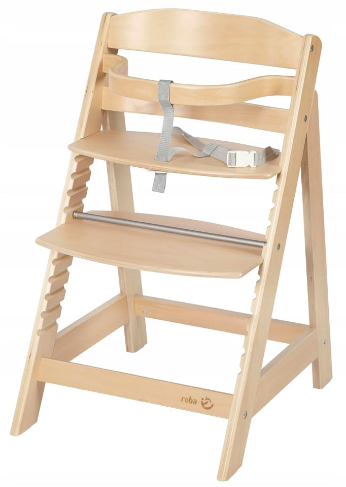 WOODEN HIGH CHAIR ROBA SIT UP III ADJUSTABLE NATURAL