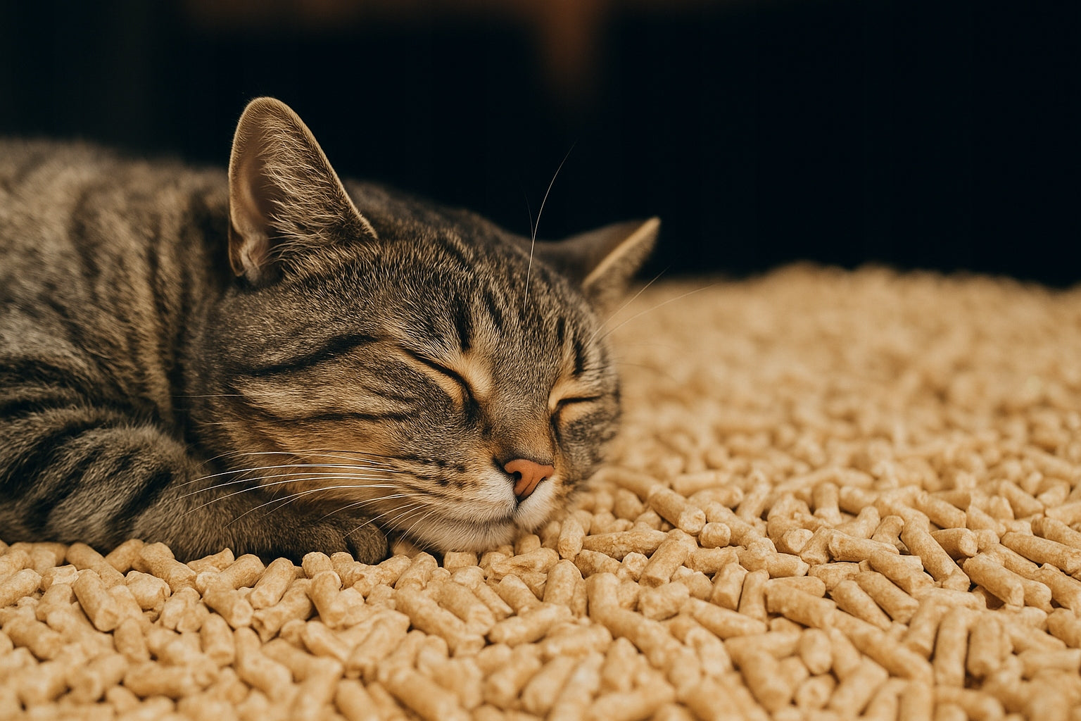 WOODEN LITTER FOR CAT PIGS 15KG LIGHT NATURAL NON-CAKING PELLET Volume 40 l