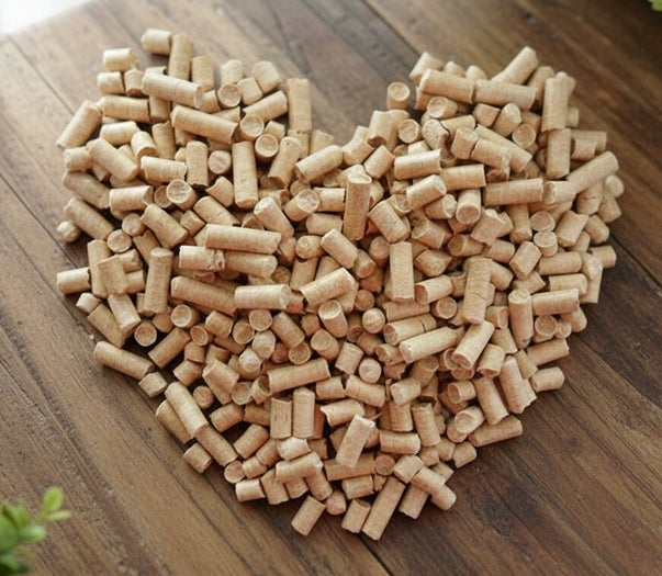 WOODEN LITTER PELLET FOR CAT RABBIT RODENTS NATURAL LIGHT 100% 10KG Volume 25 l