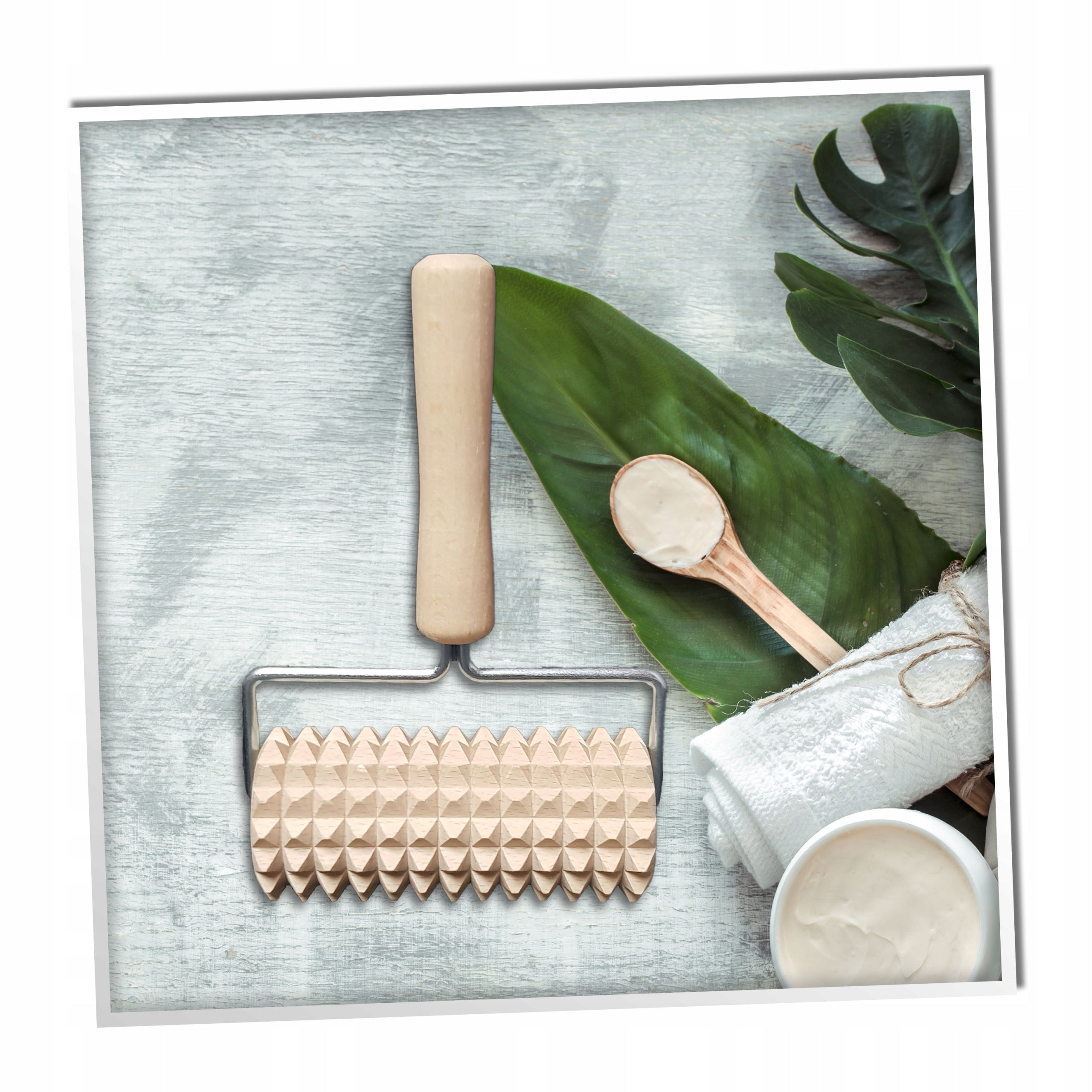 WOODEN MASSAGER For Body Muscle Foot Massage Batteries included no