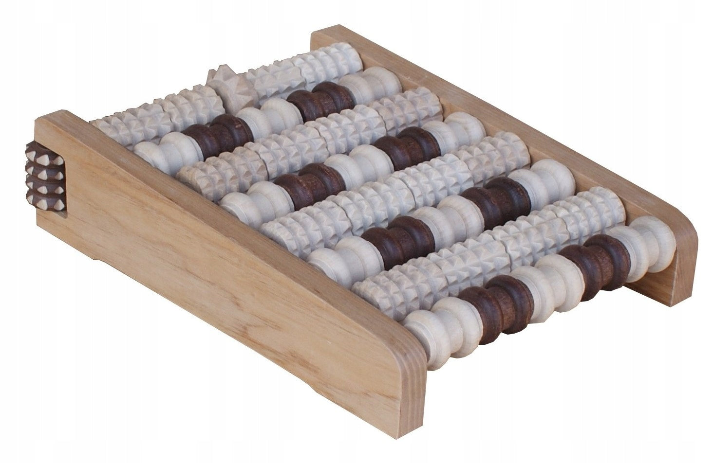 WOODEN MASSAGER LARGE FOOT ROLLER 8-ROW Brand no brand