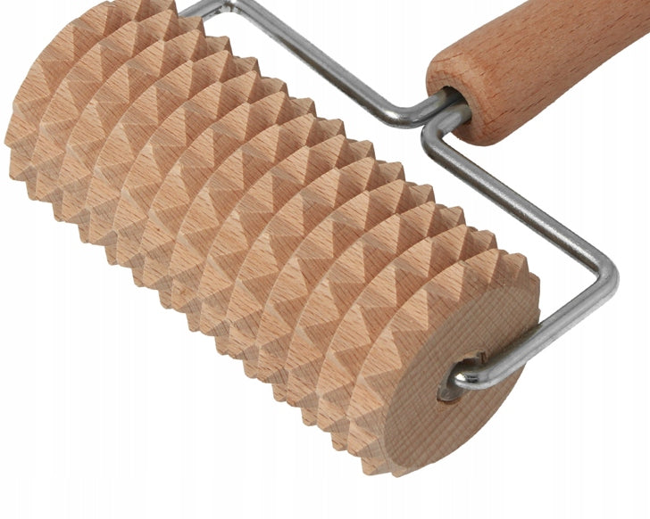 WOODEN MASSAGER ROLLER FOR ANTI-CELLULITE MASSAGE 20cm Medical device no