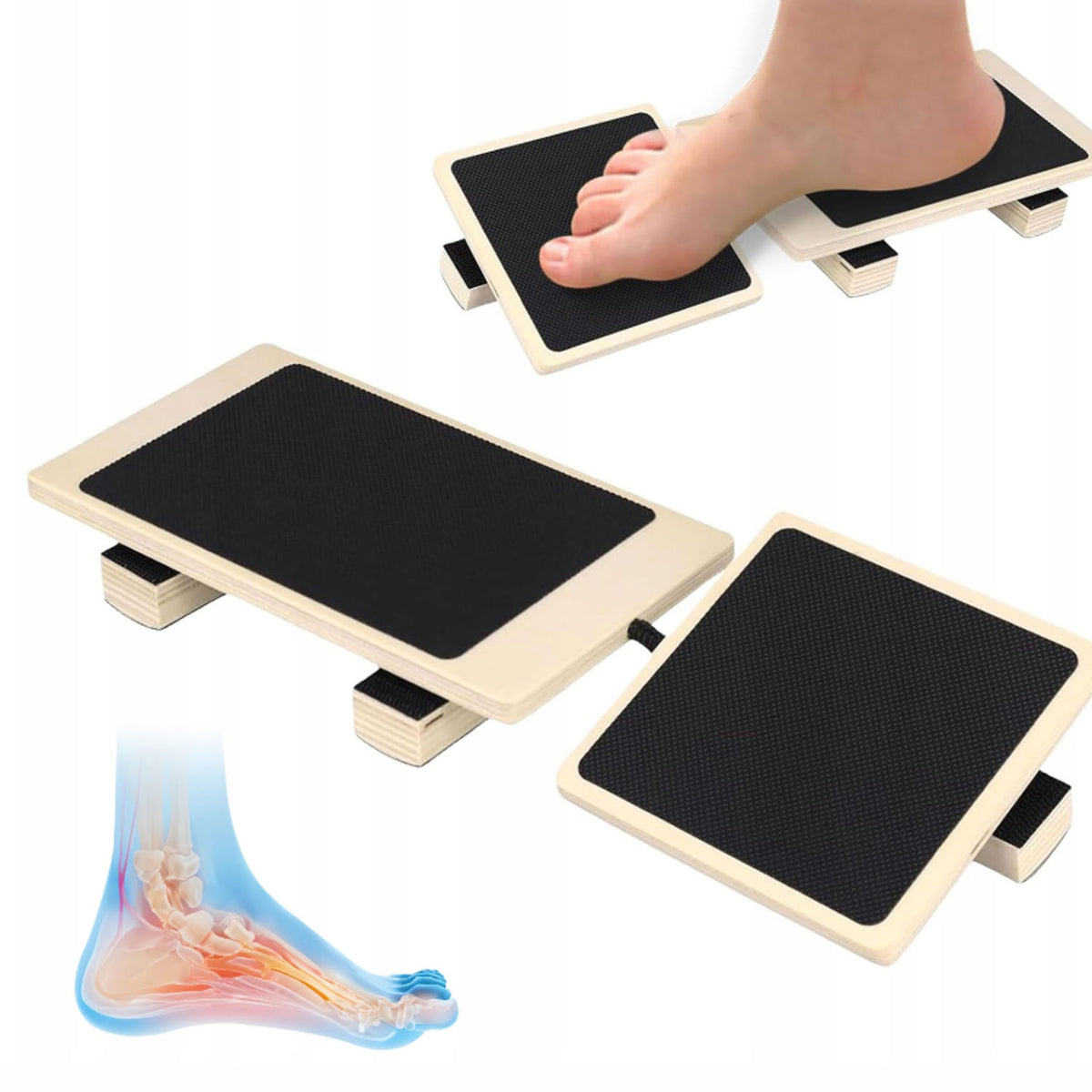 WOODEN PLATFORM FOR ANKLE FOOT EXERCISES BALANCE AND CORRECTION TRAINER Packaging status original