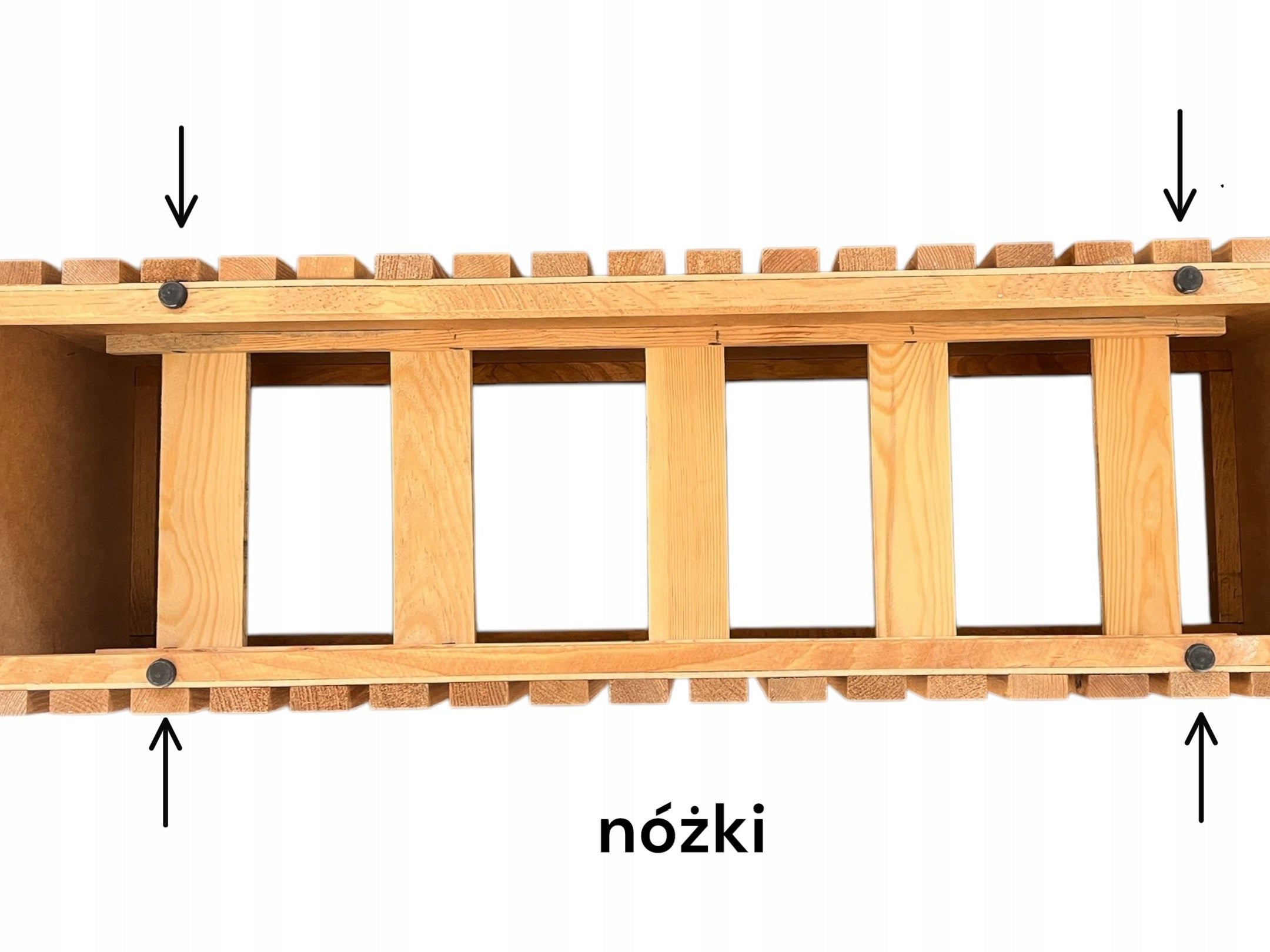 WOODEN POT GARDEN BOX TERRACE, FLOWERS GOLDEN OAK LAMELLAS Brand Skrzynki z drewna
