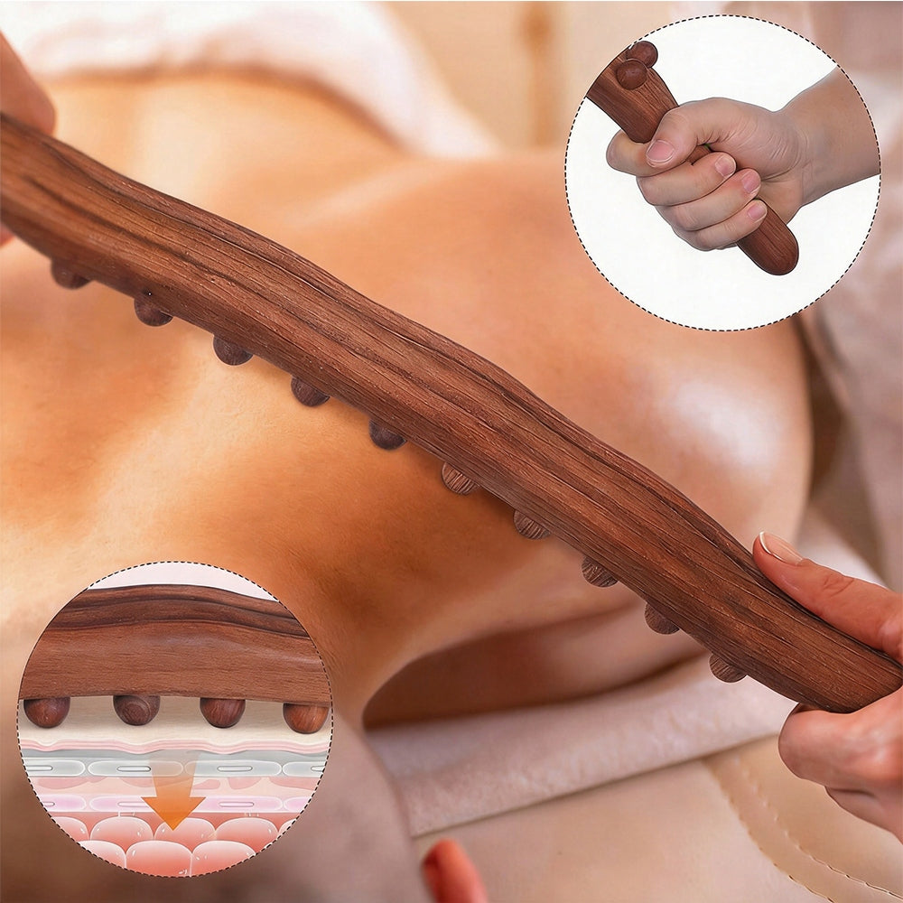 WOODEN ROLLER ANTI-CELLULITE BODY MASSAGER ROLLER NATURAL WOOD Medical device no