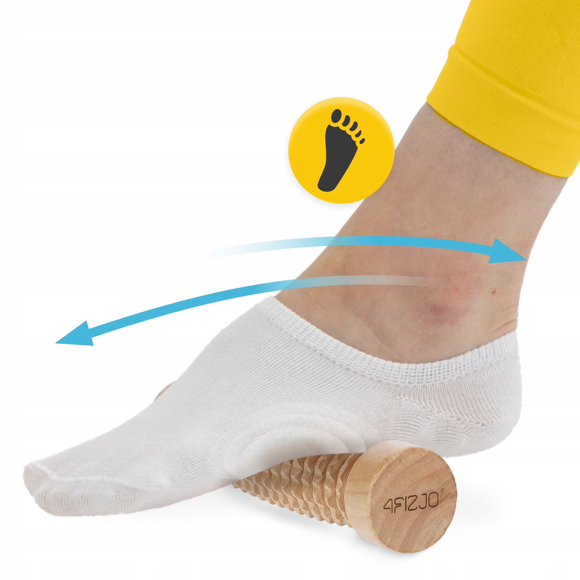 WOODEN ROLLER MASSAGE ROLLER BODY FOOT MASSAGER ANTI-CELLULITE Manufacturer code WR04