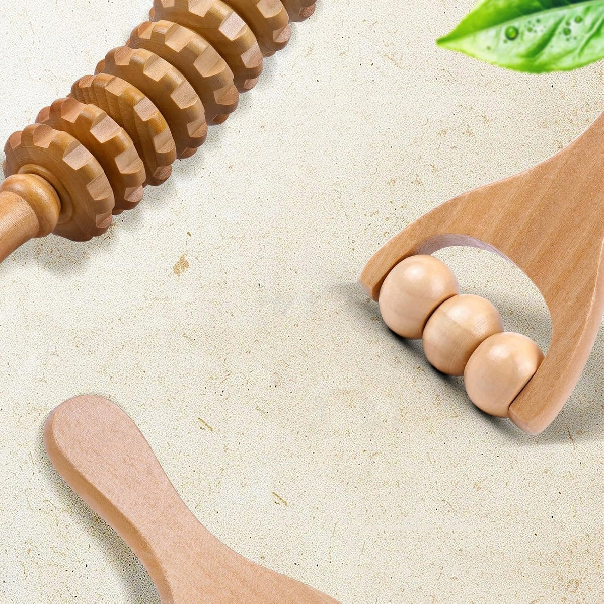 WOODEN ROLLER MASSAGER FASCIA ROLLER FOR CELLULITE MASSAGE Brand no brand