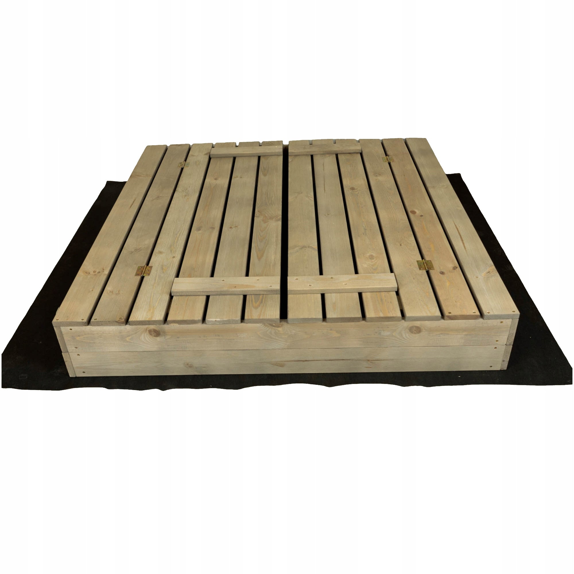 WOODEN SANDBOX CLOSED 120cm IMPREGNATED Kid's age 12＋ months