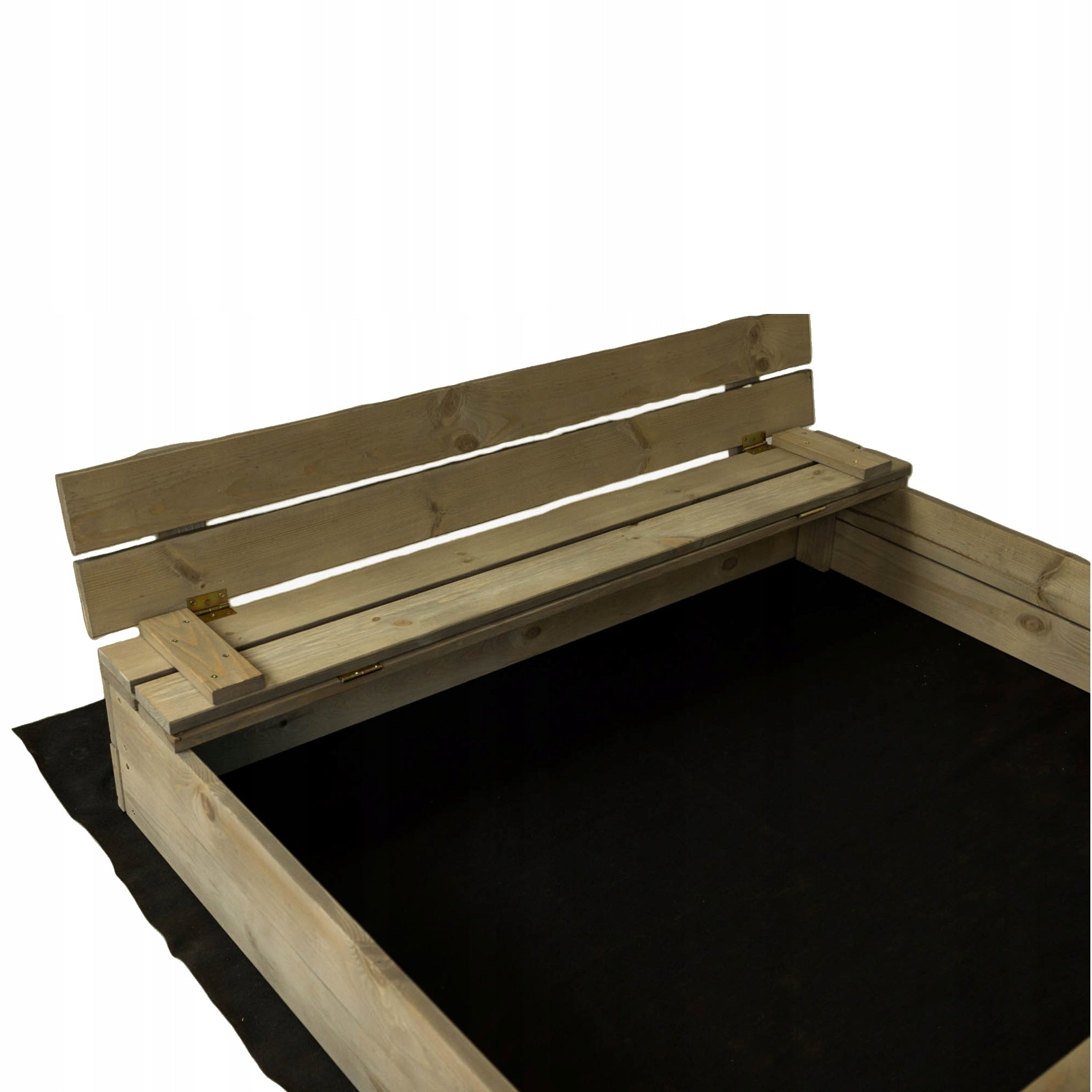WOODEN SANDBOX CLOSED 120cm IMPREGNATED Packaging status original