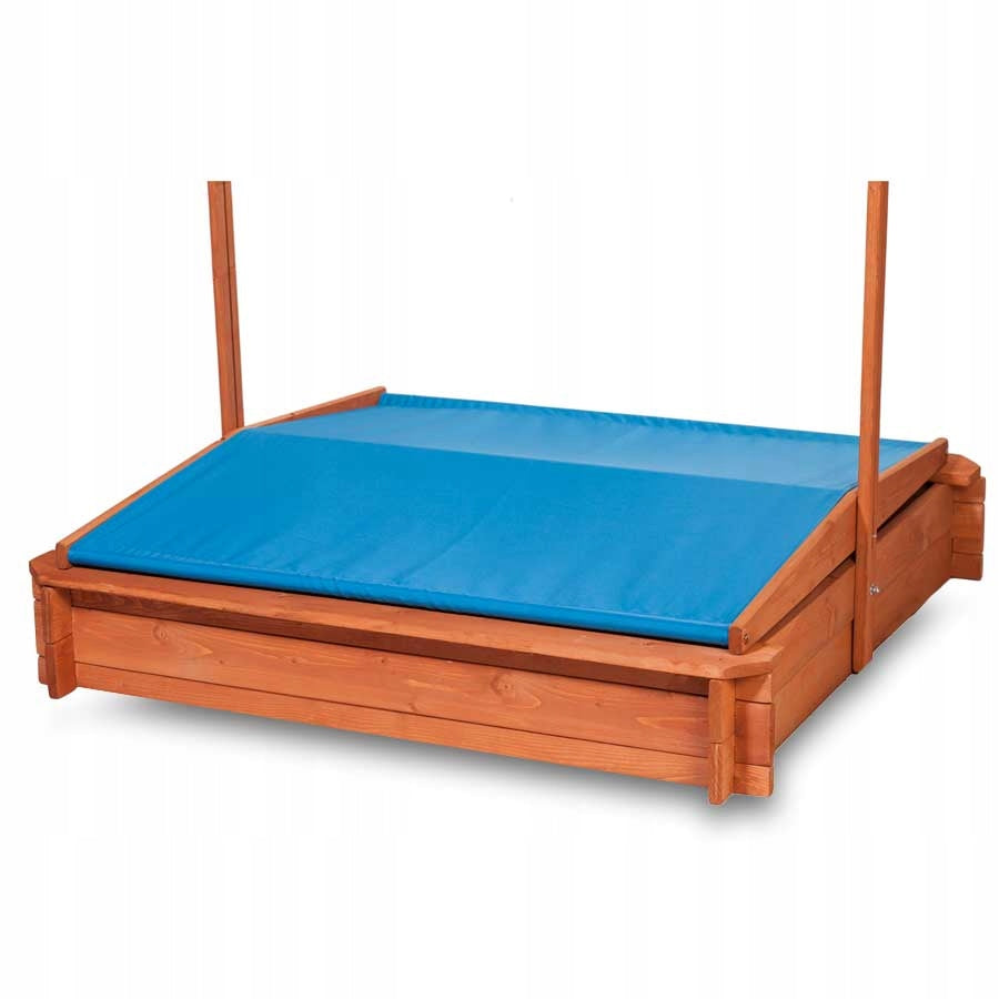 WOODEN SANDBOX CLOSED WITH VISOR INPREGNATED 120x120 cm Packaging status original