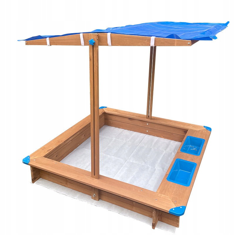 WOODEN SANDBOX WITH GARDEN CANOPY 06700 ADJUSTABLE CANOPY Manufacturer code 07009
