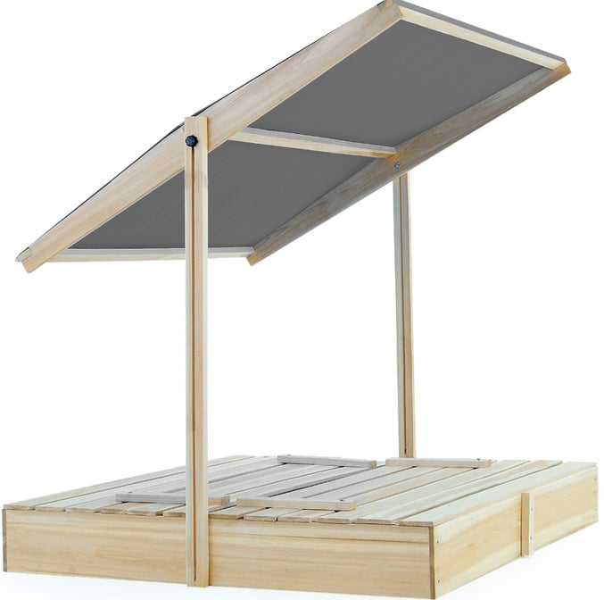 WOODEN SANDBOX WITH ROOF BENCHES 120x120x120cm Manufacturer code 109563