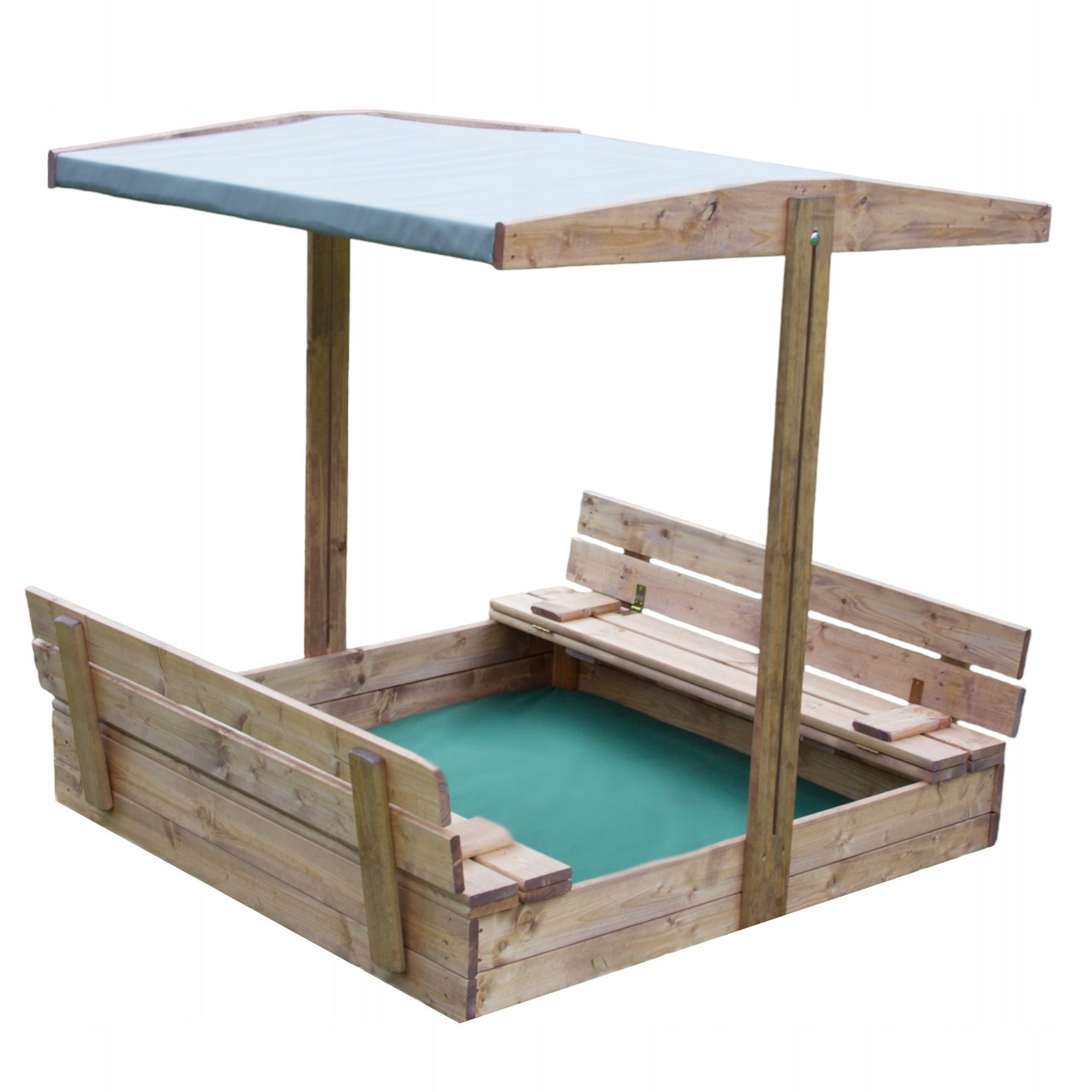 WOODEN SANDBOX impregnated solid closed with a visor 120CM Brand no brand