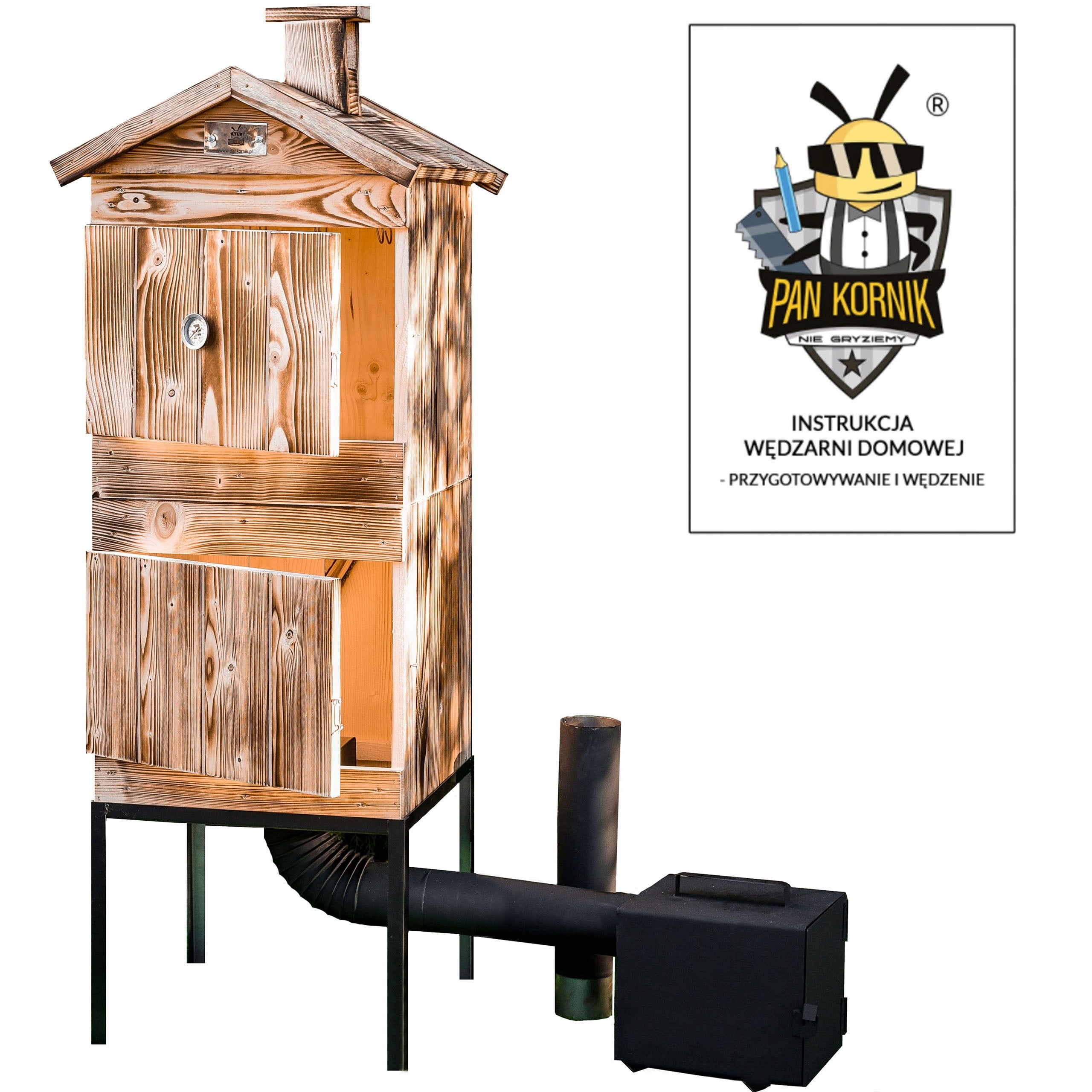 WOODEN SMOKEHOUSE GARDEN SMOKEHOUSE - LARGE HEARTH SET OF FREEBIES Packaging status original
